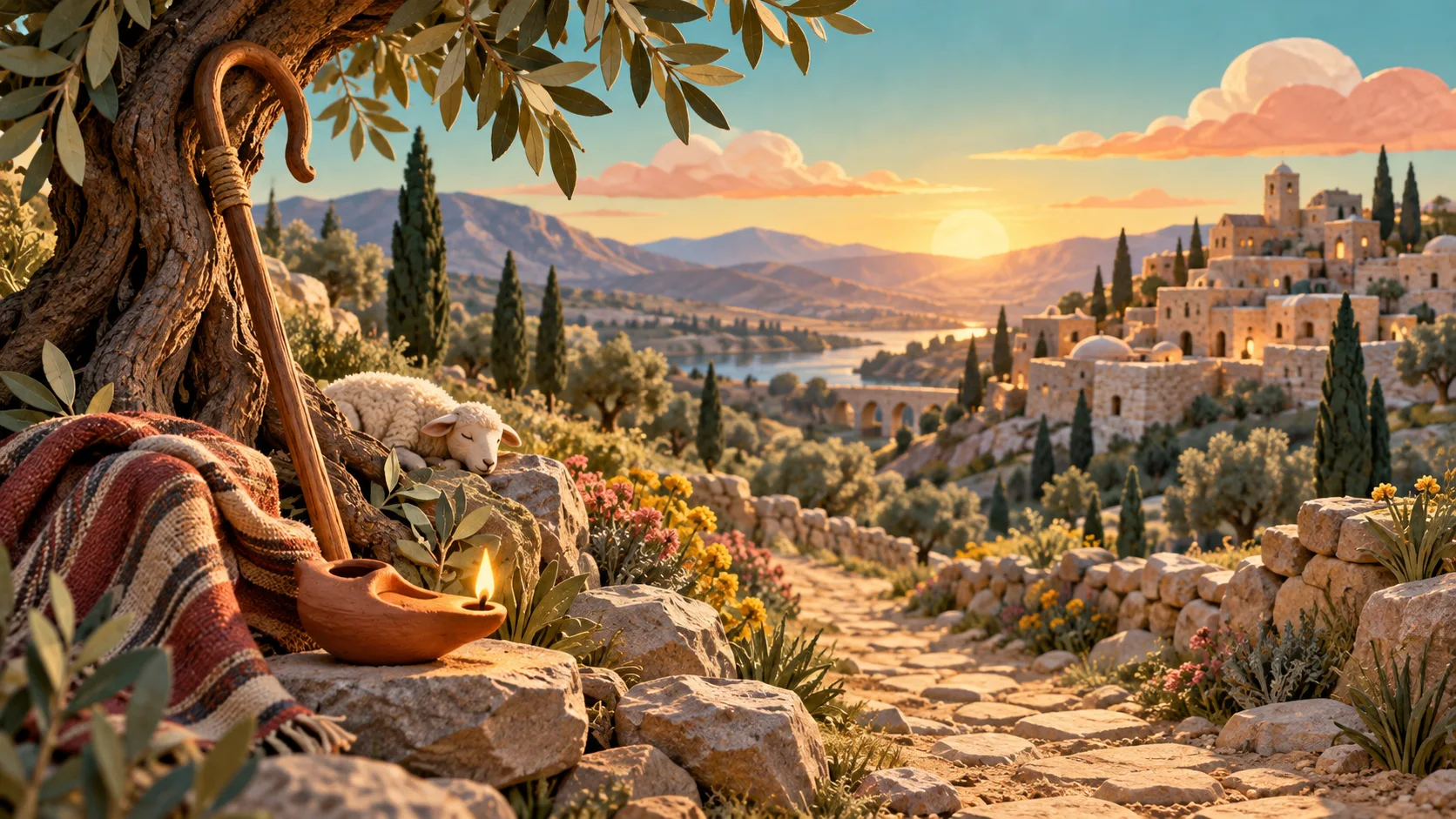 Christian Riddles visual for the life of jesus and his followers