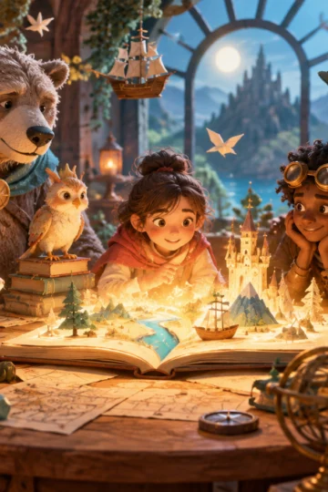 Guess the Character Riddles visual for storybook characters