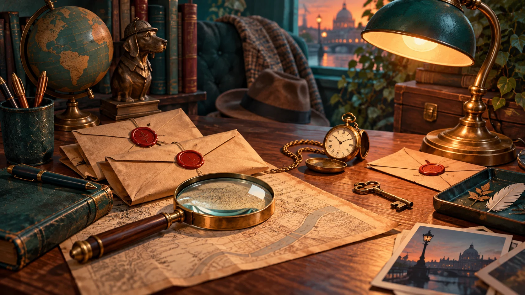 Murder Mystery Riddles visual for impossible alibis