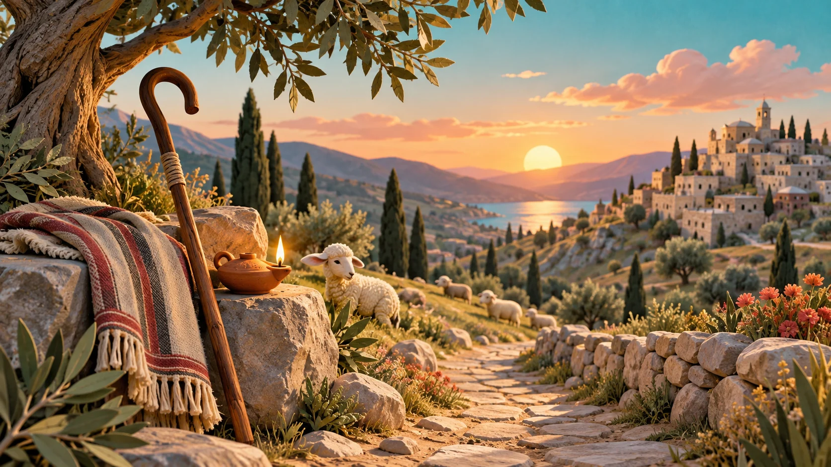 Sunday School Riddles visual for the life of jesus and his followers